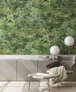 Brand Mckenzie Rice Terrace MAX Wallpaper, Grass Green Indigena