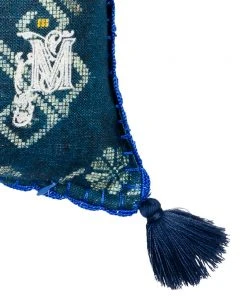 Mind The Gap Roots Linen Small Cushion Folk Couture