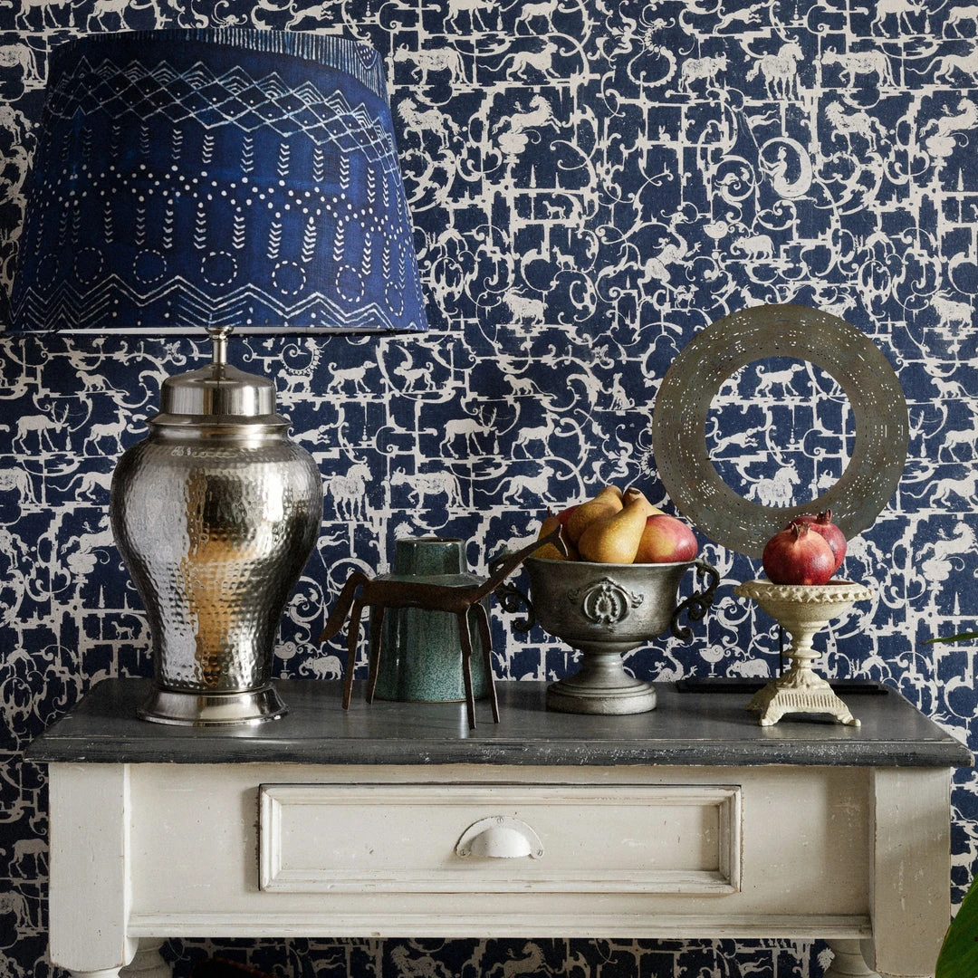 Mind The Gap Les Jardins Royaux Royal Hunting Racing Green Wallpaper - Premium Nature & Animals Design 5 Mind The Gap Les Jardins Royaux Royal Hunting Racing Green Wallpaper