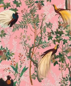 Mind The Gap Velvet Fabrics, Royal Garden Pink