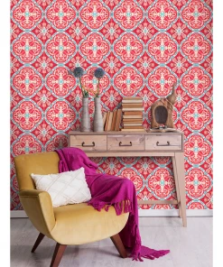 Mind The Gap Rufous Tile Wallpaper Bohemian Dream