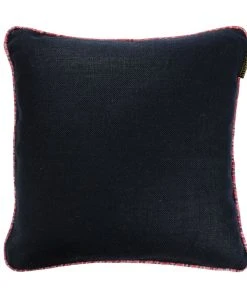 Mind The Gap Anthracite Linen Cushion Cushions