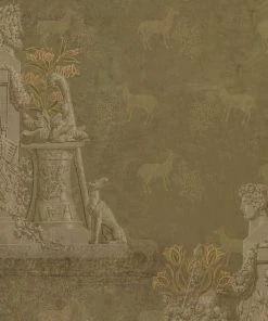 Mind The Gap Sculptural Moss Wallpaper Les Jardins Royaux