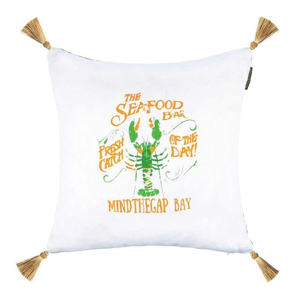 Madagascar Linen Cushion Havana Tropicana - Mind The Gap Seafood Bar Collection 3 Mind The Gap Seafood Bar / Madagascar Linen Cushion Havana Tropicana