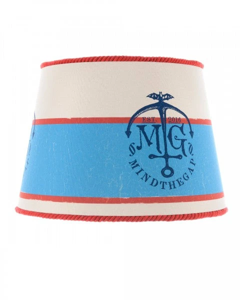 Mind The Gap Cone Lampshades Naval Crest - Blue Skies Ahead Collection 4 Mind The Gap Cone Lampshades Naval Crest