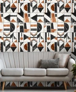 Mind The Gap Soho Brass Wallpaper Wallpaper & Paint