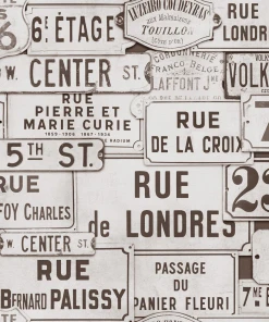 Mind The Gap Street Signs Brown Wallpaper