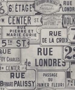 Mind The Gap Street Signs Brown Wallpaper