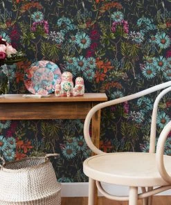 Mind The Gap Folk Couture Summerish Taupe Wallpaper - Floral Design for Home Decor 9 Mind The Gap Folk Couture Summerish Taupe Wallpaper