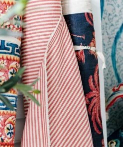 Mind The Gap Linen Fabrics, Aegean Indigo