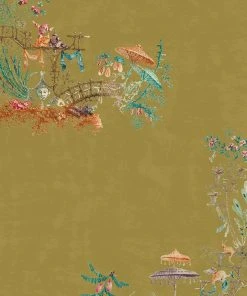 Mind The Gap Velvet Fabrics, Chinoiserie