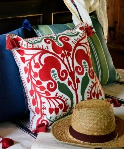 Mind The Gap Folk Couture Transylvanian Suzani Cushion - Luxury Home Decor & Unique Gift 9 Mind The Gap Folk Couture Transylvanian Suzani Cushion