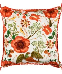 Mind The Gap Szekely Linen Cushion Folk Couture