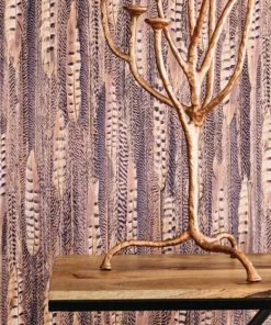 BN Wallpaper & Paint Curious Collection Wallpaper - Feathered Veil Dark Tones