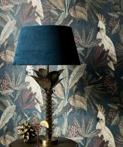 BN Panthera Cockatoo Print Wallpaper - Teal