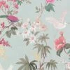 BN Fiore Heron Print Wallpaper Duck Egg Blue | Floral & Nature-Inspired Design 1 BN Fiore Heron Print Wallpaper Duck Egg Blue