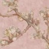 BN Van Gogh Wallpaper 'Sprig Of Flowering Almond' Blossom Pink Les Jardins Royaux