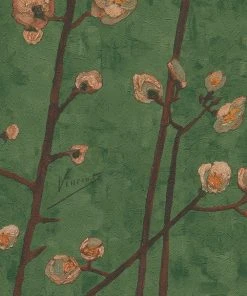 BN Van Gogh Wallpaper Flowering Plum Orchid Grey