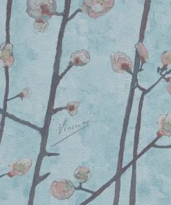 Thedesignyarduk Les Jardins Royaux Van Gogh Wallpaper - Flowering Plum Orchid Stone Design 23 Thedesignyarduk Les Jardins Royaux Van Gogh Wallpaper Flowering Plum Orchid Stone