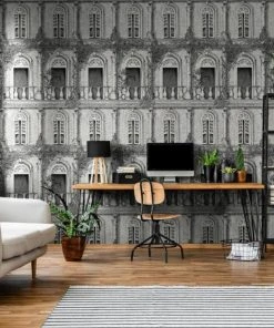 Brand Mckenzie The Architecture Wallpaper, Architecture Grey Les Jardins Royaux