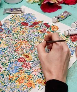 Liberty Fabrics Copy Of Botanical Stripe Wallpaper, Pewter Les Jardins Royaux