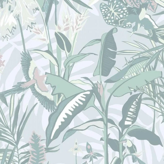 Brand Mckenzie The Tropics Wallpaper - Mint Green Bohemian Dream | Nature & Animals Wallpaper 3 Brand Mckenzie The Tropics Wallpaper - Mint Green Bohemian Dream