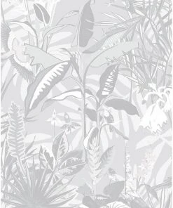 Brand Mckenzie The Tropics Wallpaper, Stone Grey