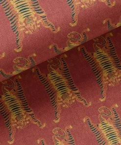 Annika Reed Studio Tibetan Tiger - Burnt Orange Linen