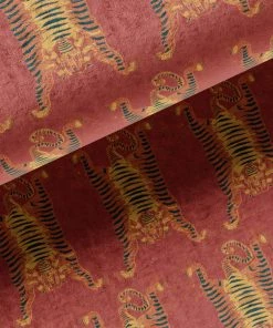 Annika Reed Studio Tibetan Tiger - Burnt Orange Velvet New