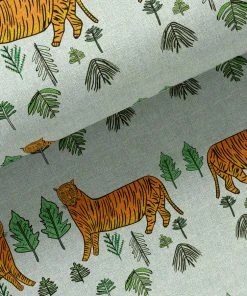 Annika Reed Studio New Tiger Tiger Oyster Linen - Serpentine