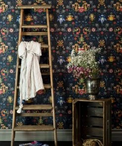 Mind The Gap Transylvania Folk In Blue Wallpaper Folk Couture