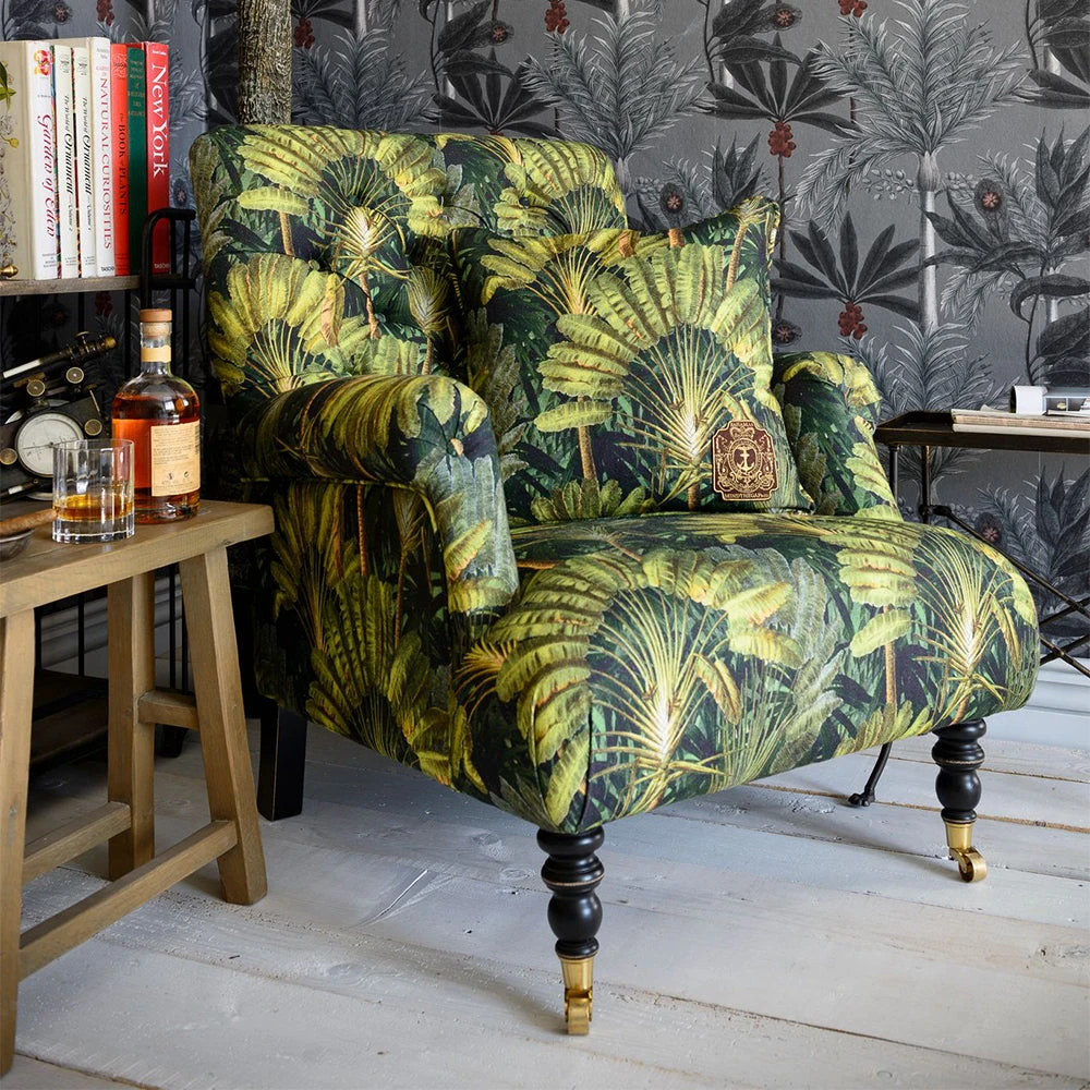 Mind The Gap MTG Furniture Hudson Chair - Traveller's Palm | Havana Tropicana Collection 4 Mind The Gap MTG FURNITURE - HUDSON CHAIR - TRAVELLER'S PALM