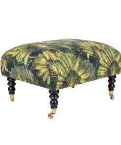 Mind The Gap Hudson Upholstered Stool Havana Tropicana