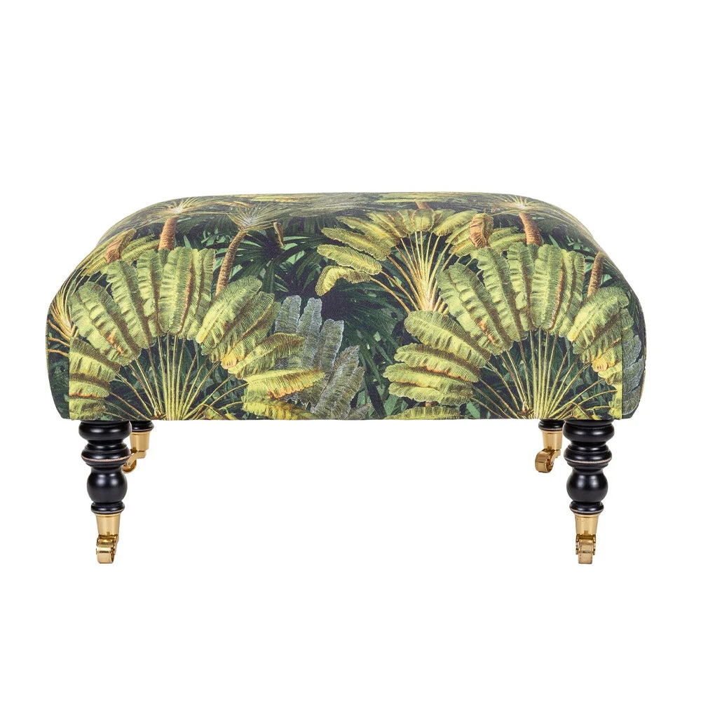 Mind The Gap Hudson Upholstered Stool - Havana Tropicana Footstool | Stylish Homeware Furniture 7 Mind The Gap Hudson Upholstered Stool Havana Tropicana