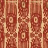 Mind The Gap Tribal Ikat, Lava Red Wallpaper Indigena