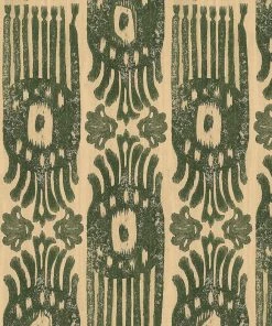 Mind The Gap Tribal Ikat, Myrtle Wallpaper Indigena