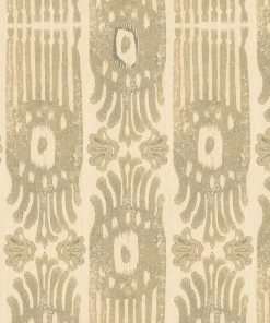 Mind The Gap Tribal Ikat, Myrtle Wallpaper Indigena