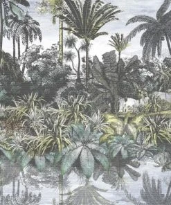 Brand Mckenzie Wallpaper & Paint Tropical Reflections Wallpaper, Green