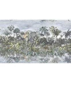 Brand Mckenzie Wallpaper & Paint Tropical Reflections Wallpaper, Green