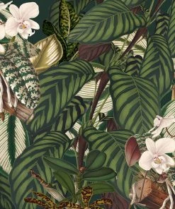 Mind The Gap Linen Fabrics, Orchard Bloom Havana Tropicana