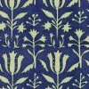 Mind The Gap Folk Couture Tulipan Indigo Wallpaper