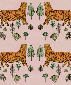 Annika Reed Studio Tiger Tiger Oyster Linen - Morganite New