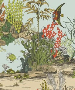 Josephine Munsey Underwater Jungle Wallpaper In Graphite