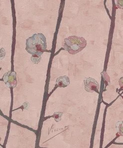 Thedesignyarduk Les Jardins Royaux Van Gogh Wallpaper - Flowering Plum Orchid Stone Design 22 Thedesignyarduk Les Jardins Royaux Van Gogh Wallpaper Flowering Plum Orchid Stone