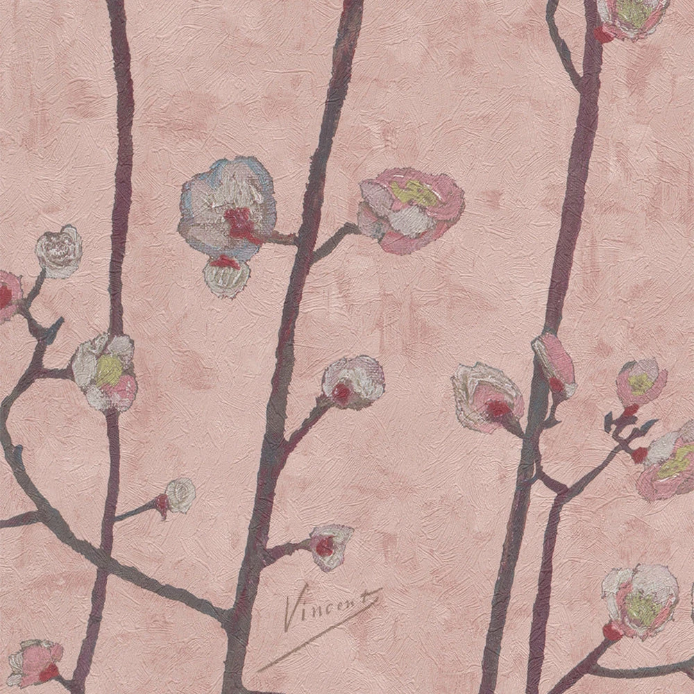 Thedesignyarduk Les Jardins Royaux Van Gogh Wallpaper - Flowering Plum Orchid Stone Design 12 Thedesignyarduk Les Jardins Royaux Van Gogh Wallpaper Flowering Plum Orchid Stone