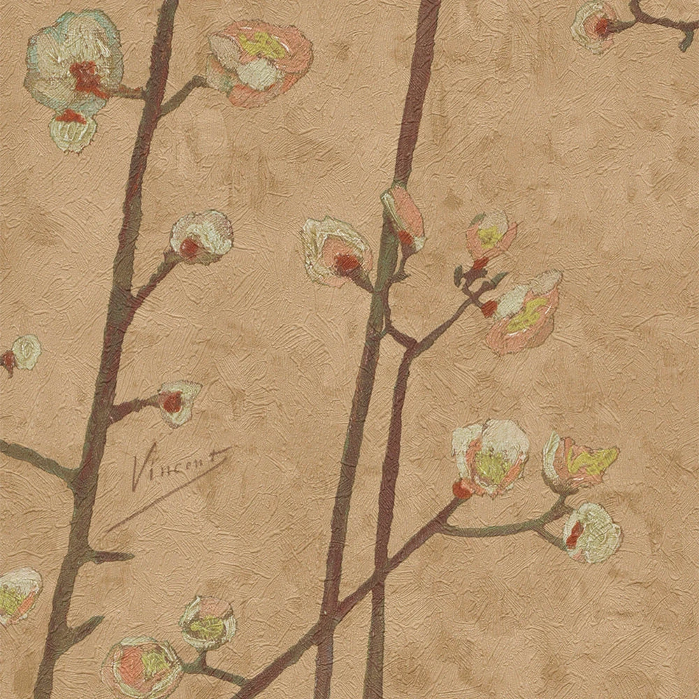 Thedesignyarduk Les Jardins Royaux Van Gogh Wallpaper - Flowering Plum Orchid Stone Design 9 Thedesignyarduk Les Jardins Royaux Van Gogh Wallpaper Flowering Plum Orchid Stone