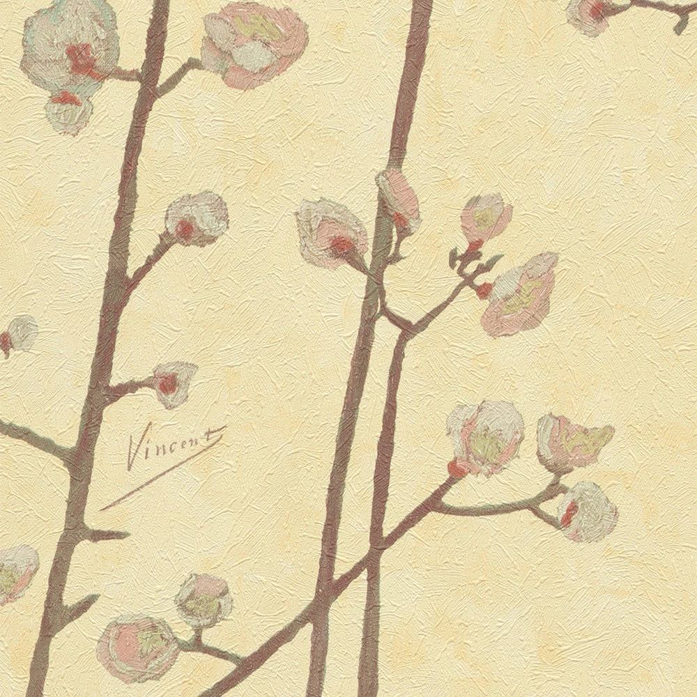 Thedesignyarduk Les Jardins Royaux Van Gogh Wallpaper - Flowering Plum Orchid Stone Design 10 Thedesignyarduk Les Jardins Royaux Van Gogh Wallpaper Flowering Plum Orchid Stone