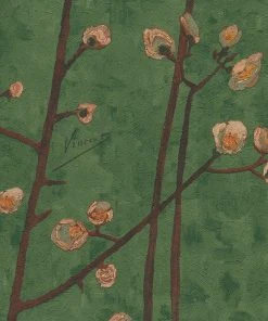 Thedesignyarduk Les Jardins Royaux Van Gogh Wallpaper Flowering Plum Orchid Stone