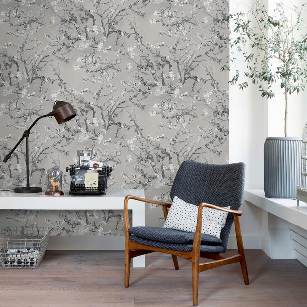 BN Les Jardins Royaux Van Gogh Wallpaper - Almond Blossom Sky Blue | Floral Wallpaper for Home Decor 13 BN Les Jardins Royaux Van Gogh Wallpaper - Almond Blossom Sky Blue
