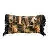 Mind The Gap Barbados Anthracite Linen Cushion Small Havana Tropicana